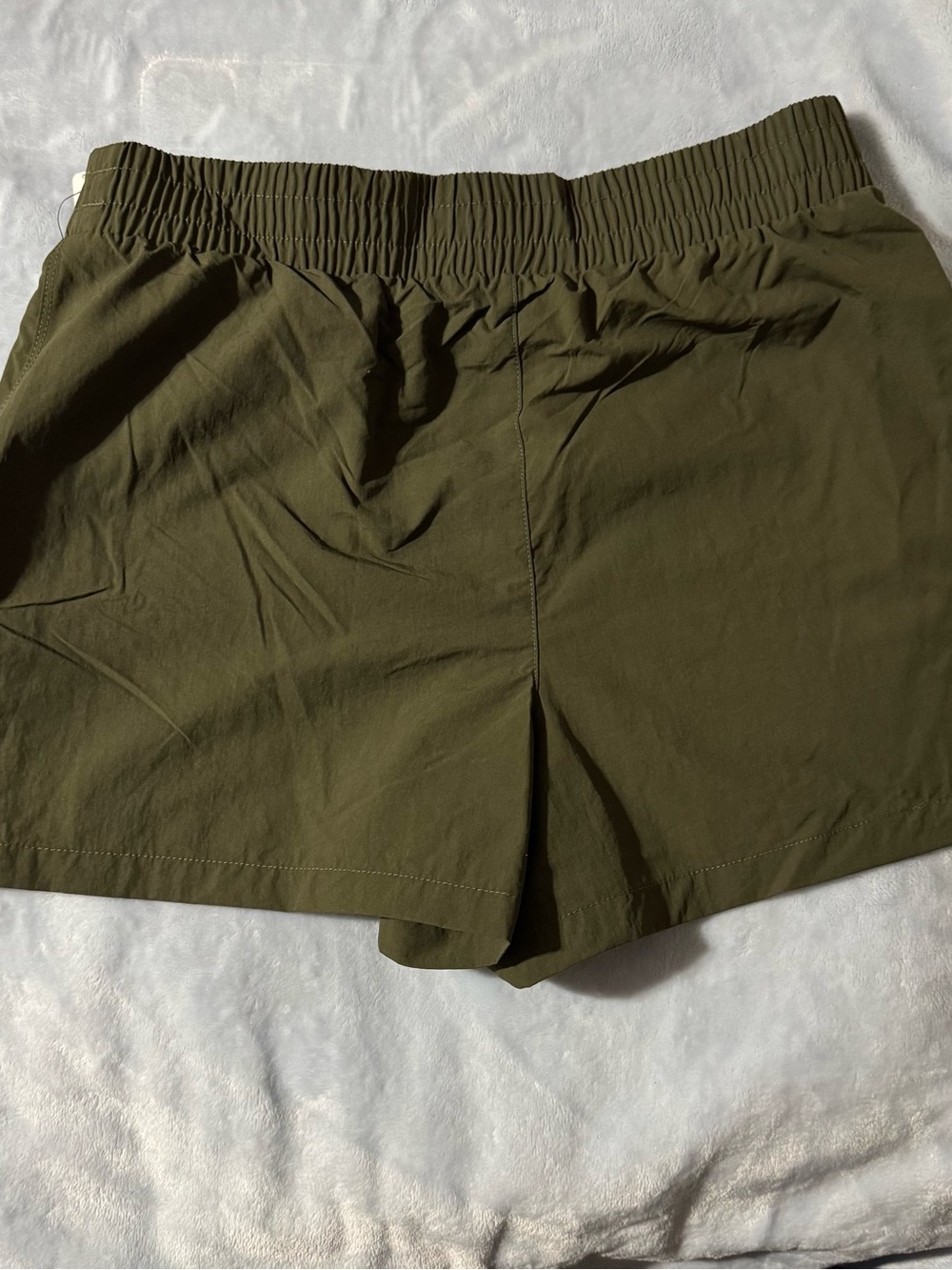 Layer 8 Women's Olive Utility Athletic Shorts - Picture 2 of 4
